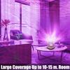 Northern Lights Ocean Wave Projector Crown Light, 16 Colors Gradual Rotating Flame Water Lamp, Wave Night Light with Remote Control for Bedroom