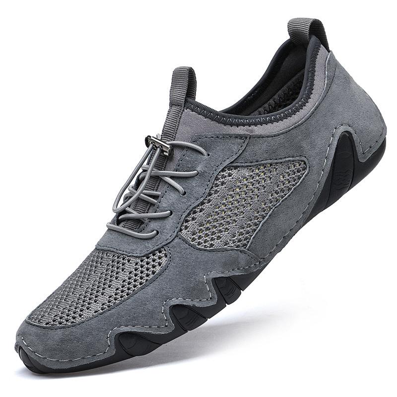 Men s Summer Mesh Lightweight Octopus Loafers - Versatile Flat Casual Driving Shoes 38