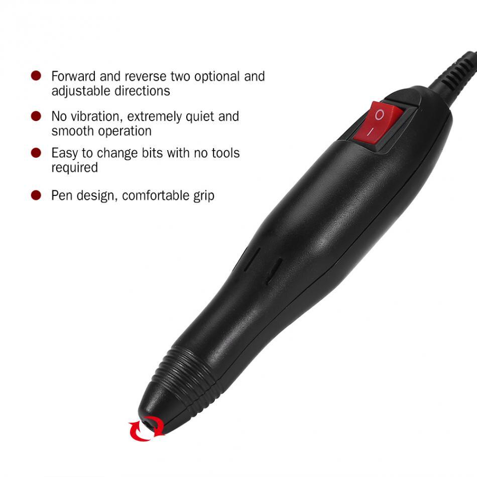 Pro elektrischer Nagelbohrer-Griff-Handstück für Nagel-Maniküre-Maschine, Nagelfeilen-Stift, polnisches Bohrwerkzeug
