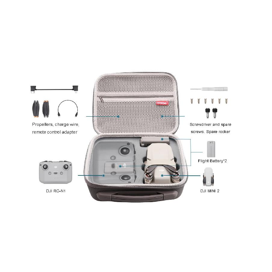 Portable Bag For DJI Mini 2/2 SE/MINI 4K Storage Bag Drone Handbag Outdoor Carry Box Case For DJI Mini 2 Drone Accessories