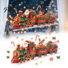Festive Wall Stickers Christmas Train Sticker, Santa Claus Reindeer Decals, Self Adhesive Easy Peel Decor Murals, Removable PVC Art for Home