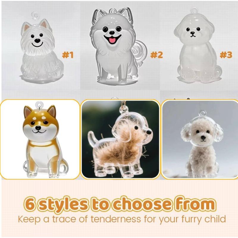 

6 шт. Милый брелок для памятных волос кошки/собаки, бутылочка для сохранения шерсти питомца, коллектор щенячьей шерсти, брелок-украшение, памятная коробочка для шерсти питомца Type B
