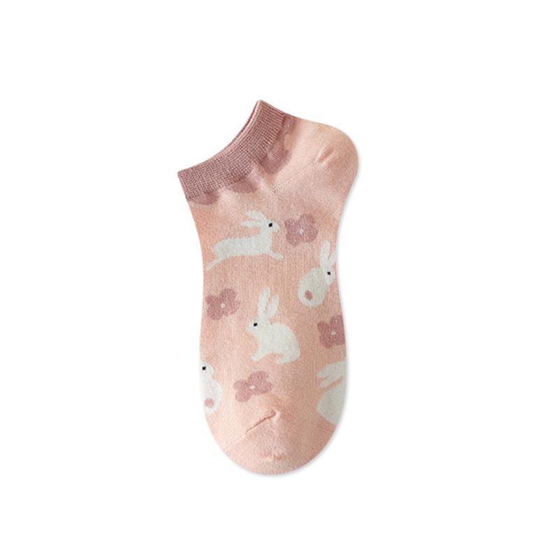 Anti-slip and Non-dropping Boat Socks for Women, Combed Cotton Socks, Shallow-mouthed Breathable Socks, Short Socks, Thin Styles for Spring and Autumn
