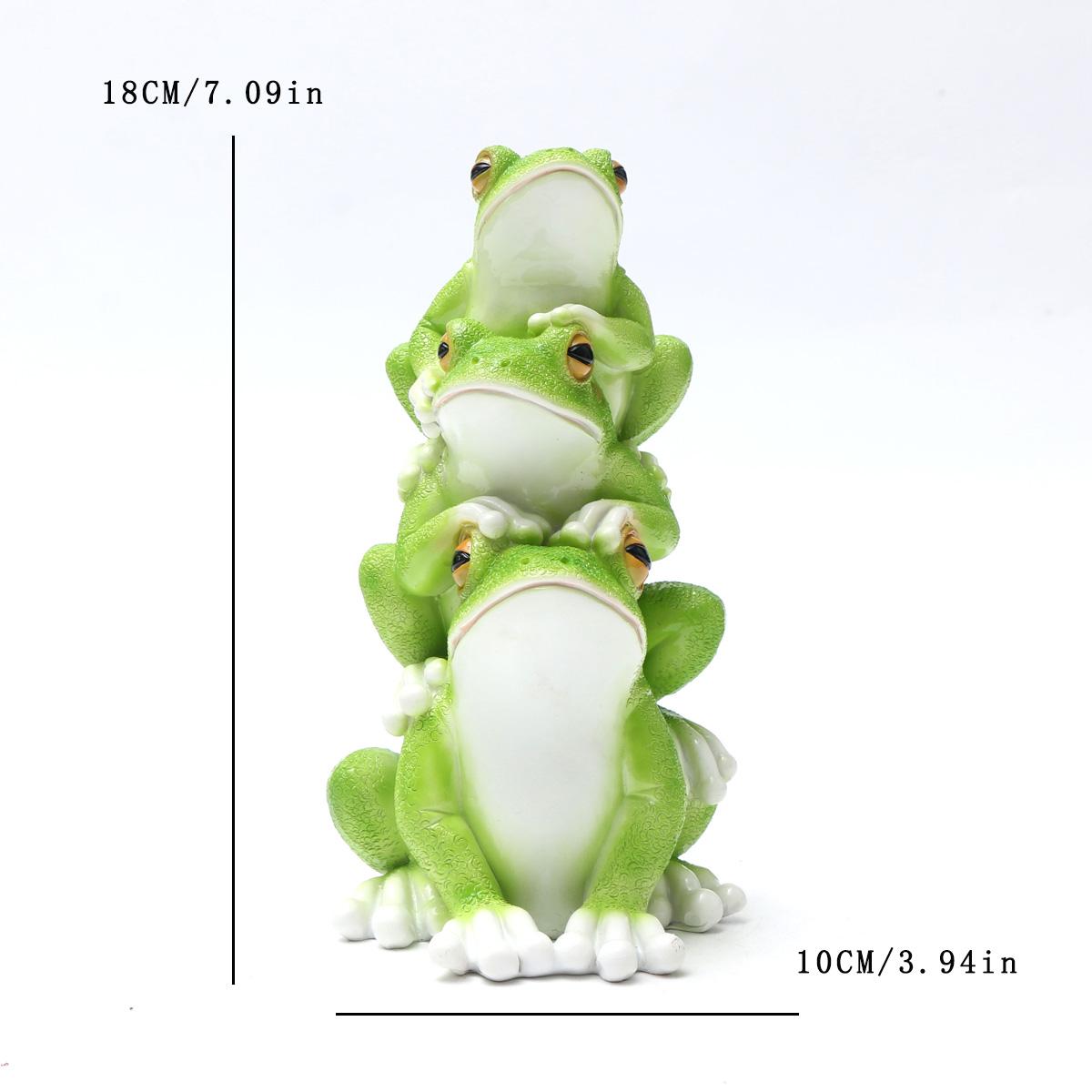 

1 шт. Очаровательная статуэтка лягушек-пары - Причудливое садовое украшение для двора, газона, крыльца, балкона, патио, открытого пространства - Ручная работа,