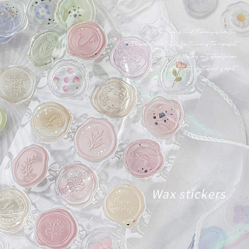Vintage vosková pečeť Razítka Samolepky DIY Scrapbooking Plánovač deníku Dekorace Psací potřeby Obálky Pečetící štítky