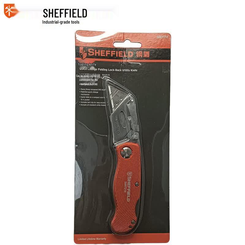 SHEFFIELD Aluminum Alloy Folding Utility Knife