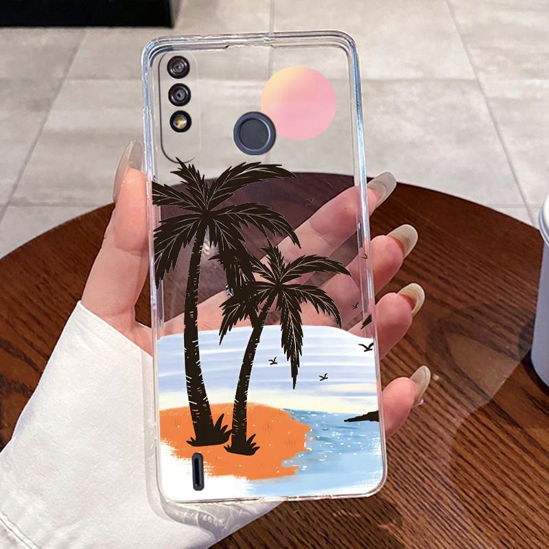 

Casing For ITEL A56 Pro Case ITELA56 Transparent Silicone Aesthetic Cute Cat Astronaut Soft TPU Bumper Cover ITEL A56 Phone Case Itel A56