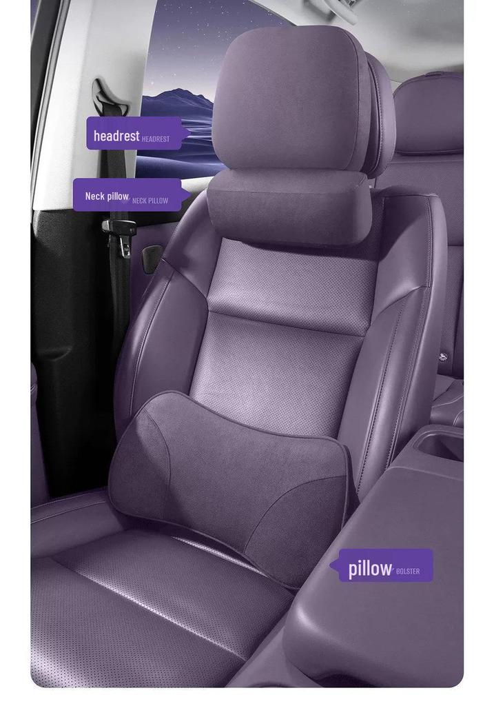 Leapmotor C10 Original Headrest & Lumbar Support Cushion – Universal Fit for 27 Models, All-Season Comfort Car Accessory.