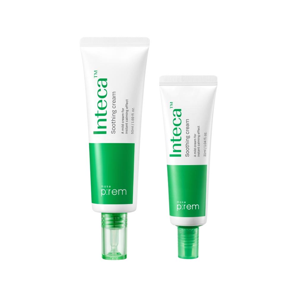 Makeprem [Feuchtigkeitsspendend Beruhigend] Makeprem Inteca Beruhigende Creme 50ml Projekt + Creme 31ml