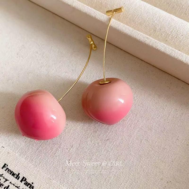 

Summer Peach Tassel Stud Earrings - Elegant Women s Design