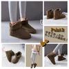 One Short Brushed Lining Size One's Women's Shearling-Style Boots, Mid-Length, Warm, Casual, Winter, Fluffy, (Brown, 25cm)