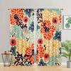 Set,of 2 Pieces Bohemian Geometric Polka Dot Digital Print Curtain Living RoomCurtain, Blocking Curtain, Translucent Curtain Indoor Out