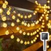 Christmas Solar LED String Lights Outdoor Crystal Ball Fairy Lights for Garden Courtyard Terras Parties Decoration