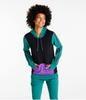 Cozy Camp US Size Warm 1000139126 L.L.Bean Women's Hoodie, Colorblock, Fit, Regular, Small, Teal/Midnight Black, Multicolor,