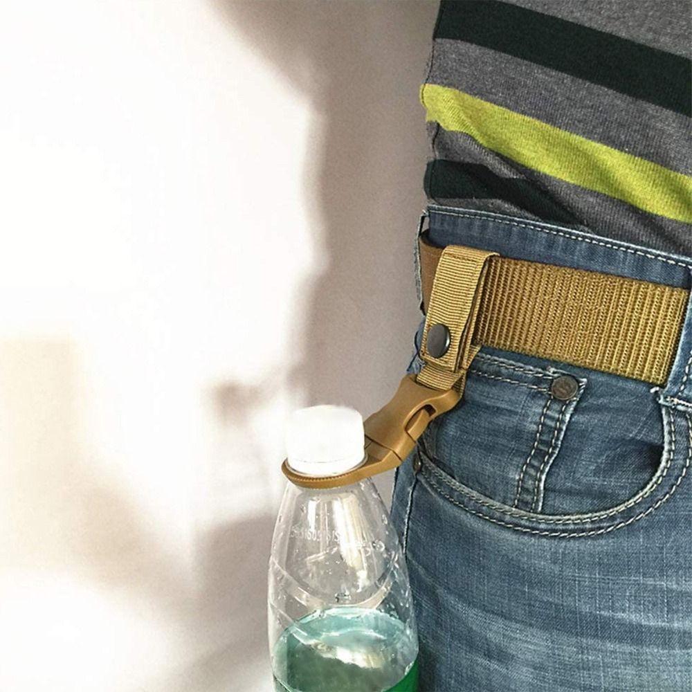 Hanging Clasp Water Bottle Buckle Holder Webbing Backpack Bottle Hanger Water Bottle Hook  Outdoor