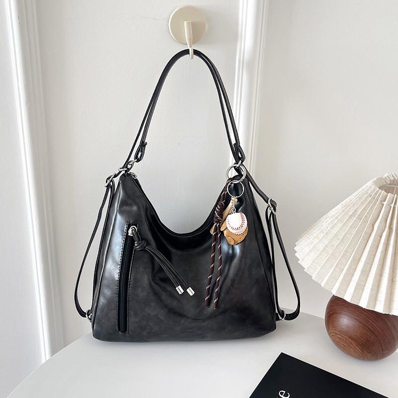Pu Tote Bag For Women Large Capacity Fashion Street Style Daily Use
