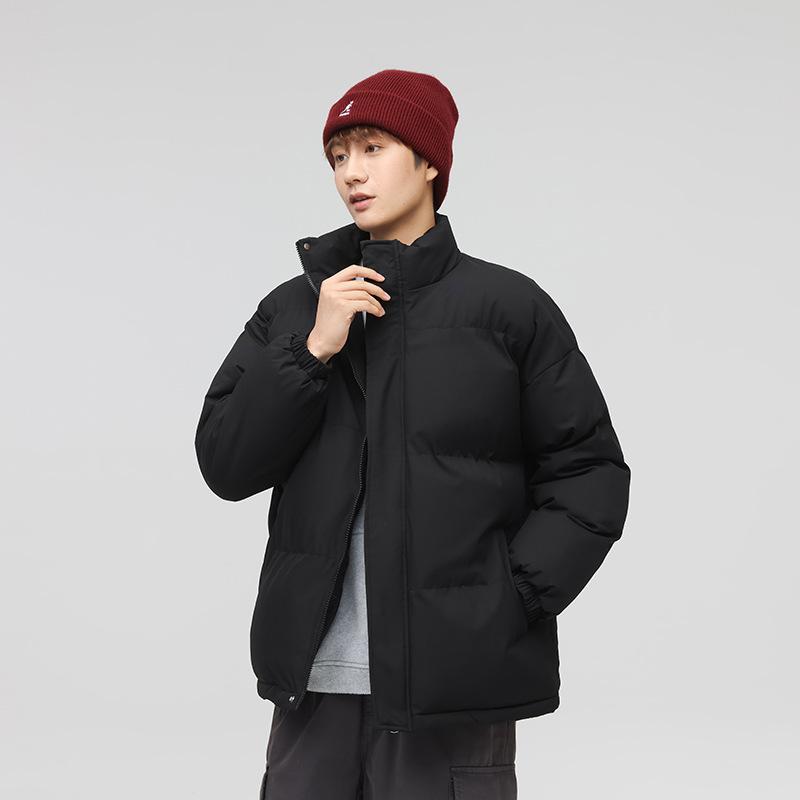 Winter New Couple Cotton Coats for Men and Women, Loose and Warm Stand-up Collar Bread Coats, Cotton Coats for Men