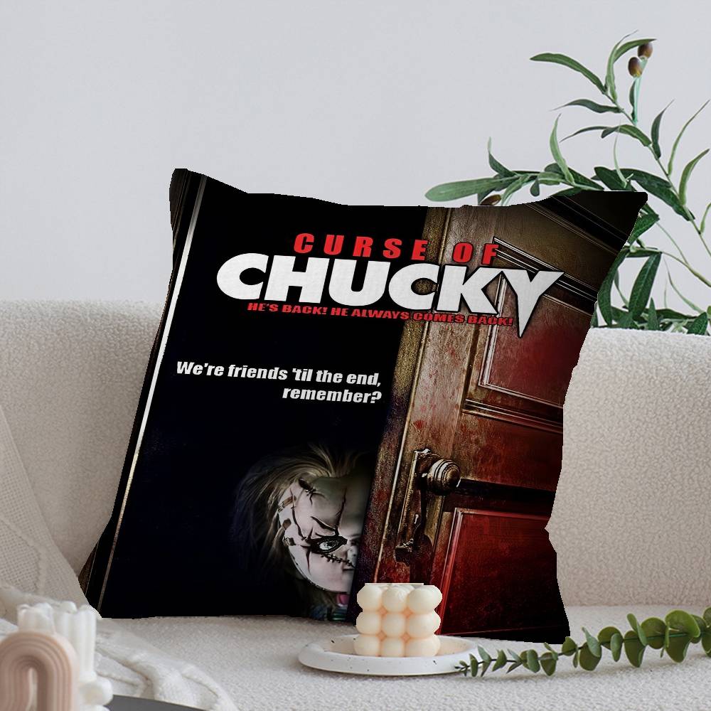 CChucky Horrorfilm Kissen Geschenk Heim Büro Dekoration Schlafzimmer Sofa Auto Kissenbezug Hülle x