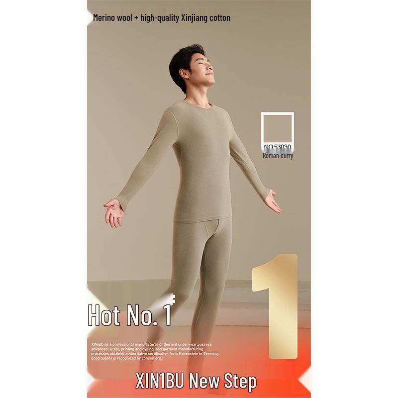 

New Step Men s Thermal Underwear Set – Slim Fit Long Sleeve for Autumn/Winter XL