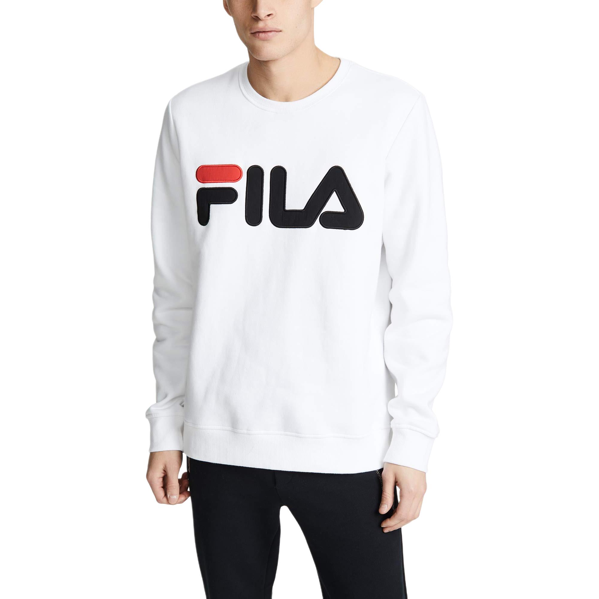 

Fila Реглан Simple Versatile с круглым вырезом, пуловер с длинными рукавами, мужской свитшот LM183378-100 XL