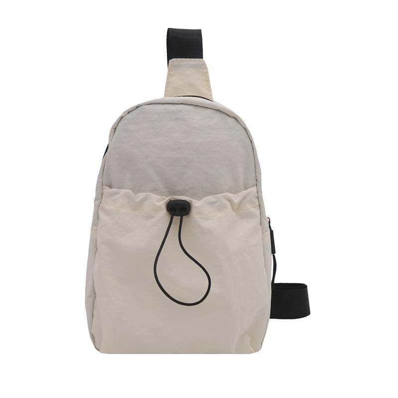 This year's popular solid-color bag women's 2025 new breast bag trendy sports single shoulder simple oblique span casual mobile phone bag