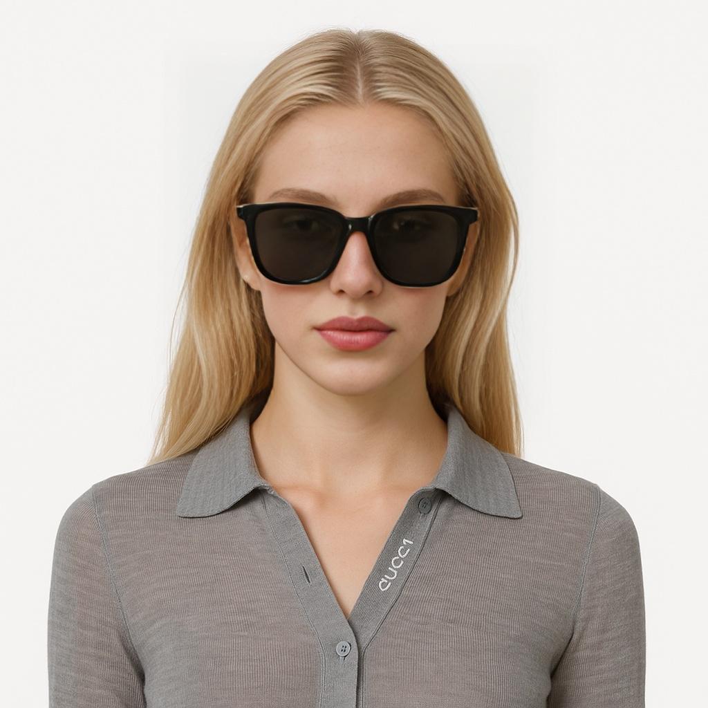 Saint Laurent Full Frame Square Sunglasses Women sunglasses Black SLM146K