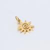 Stainless Steel Sun Charm Pendant for DIY Necklace Bracelet Earrings Jewelry Accessories Gold Silver Color Personalized