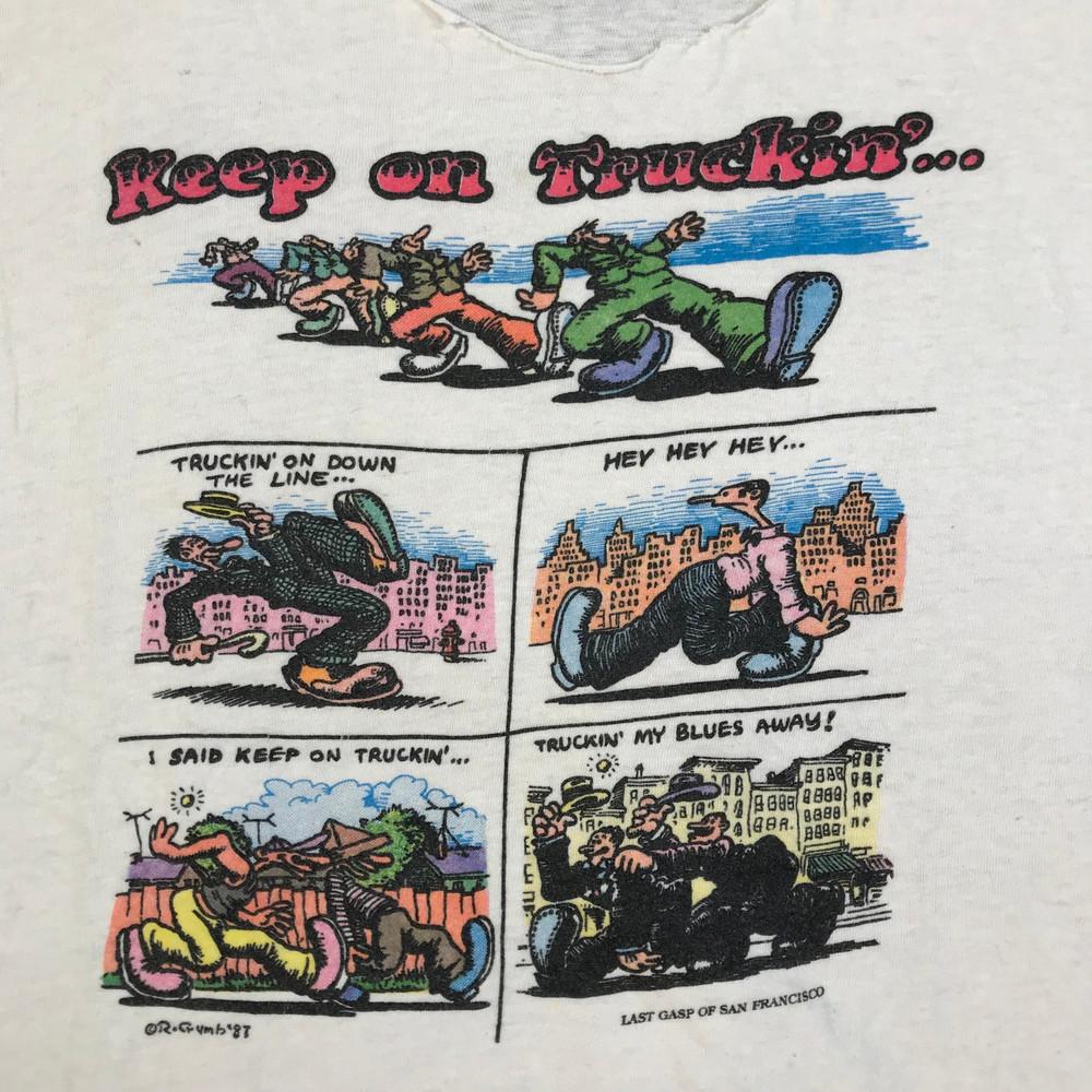 

Keep On Truckin white men Tee Shirt size S-5XL Cotton ZZ416 Unisex T-Shirt XL