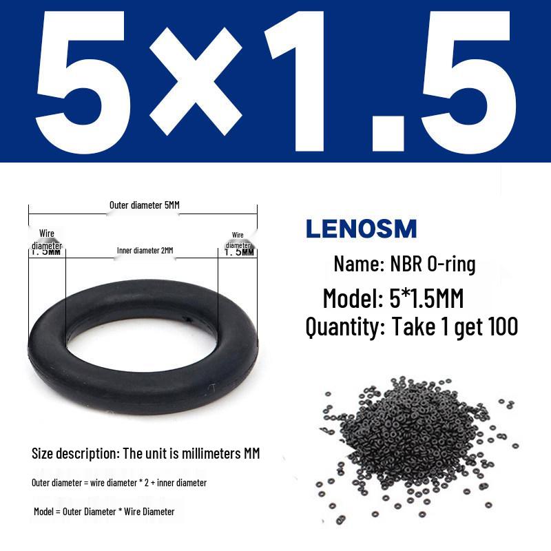 High-Pressure NBR Nitrile Rubber O-Ring Seal - Wear & Oil Resistant