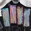 30pcs/pack Aesthetics Frame Decor Stickers Twinkle Gold Foil Collage Scrapbooking Materials Waterproof PET DIY Stickers