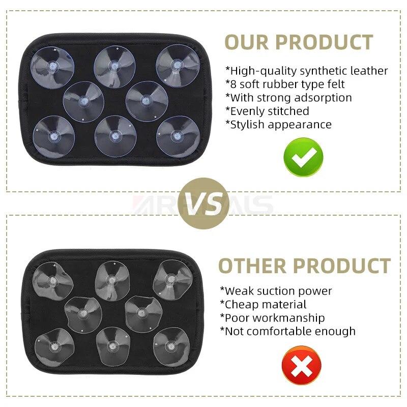 New Motorcycle Black Suction Cup Rear Pillion Passenger Pad Seat For Harley 883 1200 48 Universal