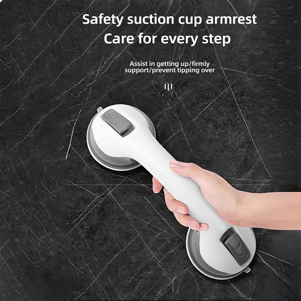 Nail-free suction cup handrail suction wall glass door handle bathtub shower handle handrail disabled elderly safety handle