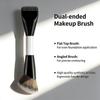 Pincel de Maquiagem Dupla Face Com Cerdas Macias e Densas Para Base Contorno Blush Perfeito Para Maquiagem Diária Uso em Viagem