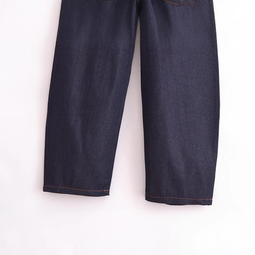 2025 Spring Women's Fashion European & American Style Barrel Jeans