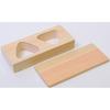 Cypress Onigiri Mold 2-Hole (7.5183cm) Beige
