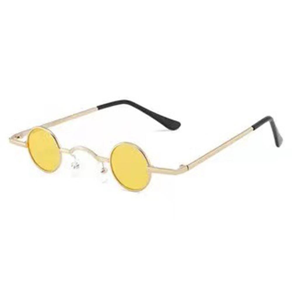 Small Round Sunglasses for Women Men Ultra Metal Frame Hip Hop Punk Sun Glasses Candy Color Sunglasses Ins Fashion Shades