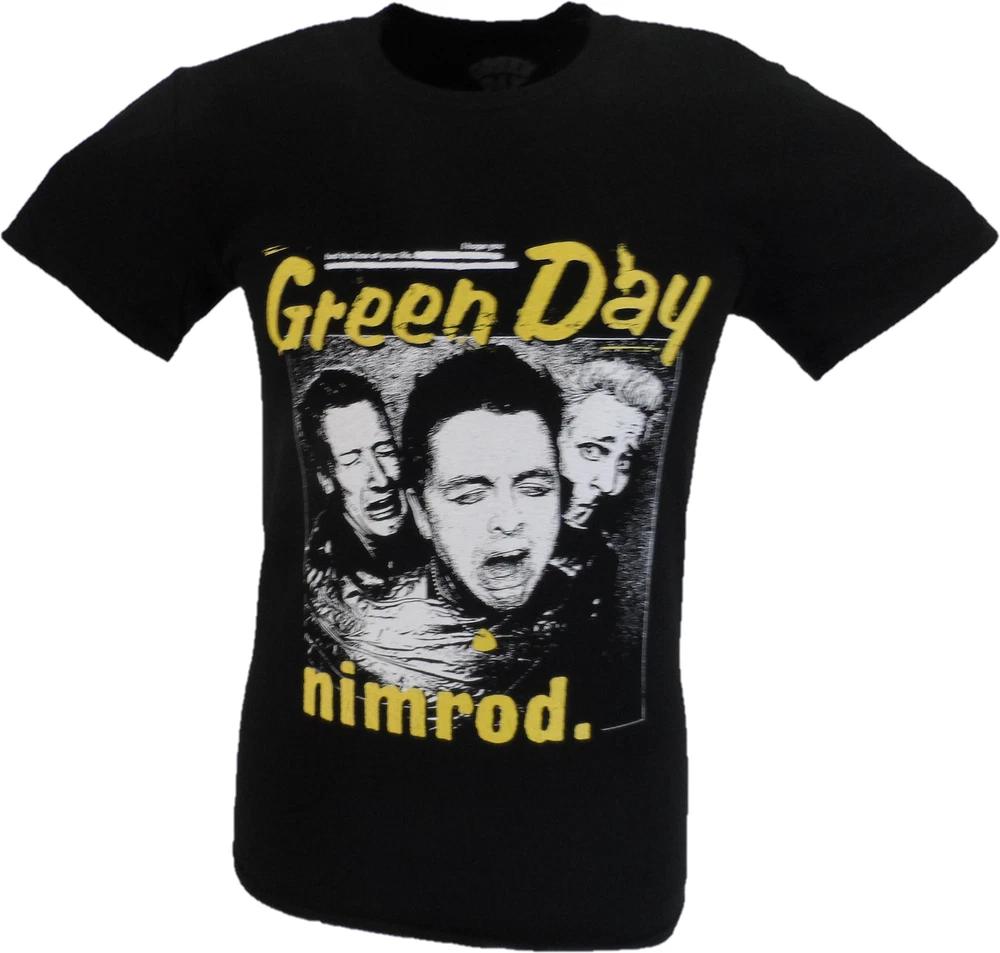 Unisexs Black Official Green Day Yellow Pick Nimrod T Shirt S