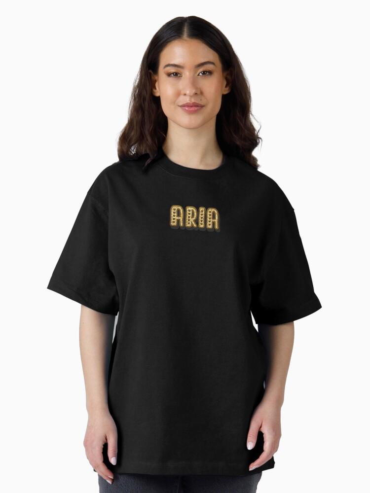 Aria Aria Personalized Name - Funny & Cool Custom Gift for Women Girls Oversized T-Shirt