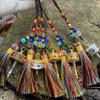 Handwoven Tibetan Prayer Tassel Pendant Tassel Spinning Wheel Keyring  Tourism Commmemorative