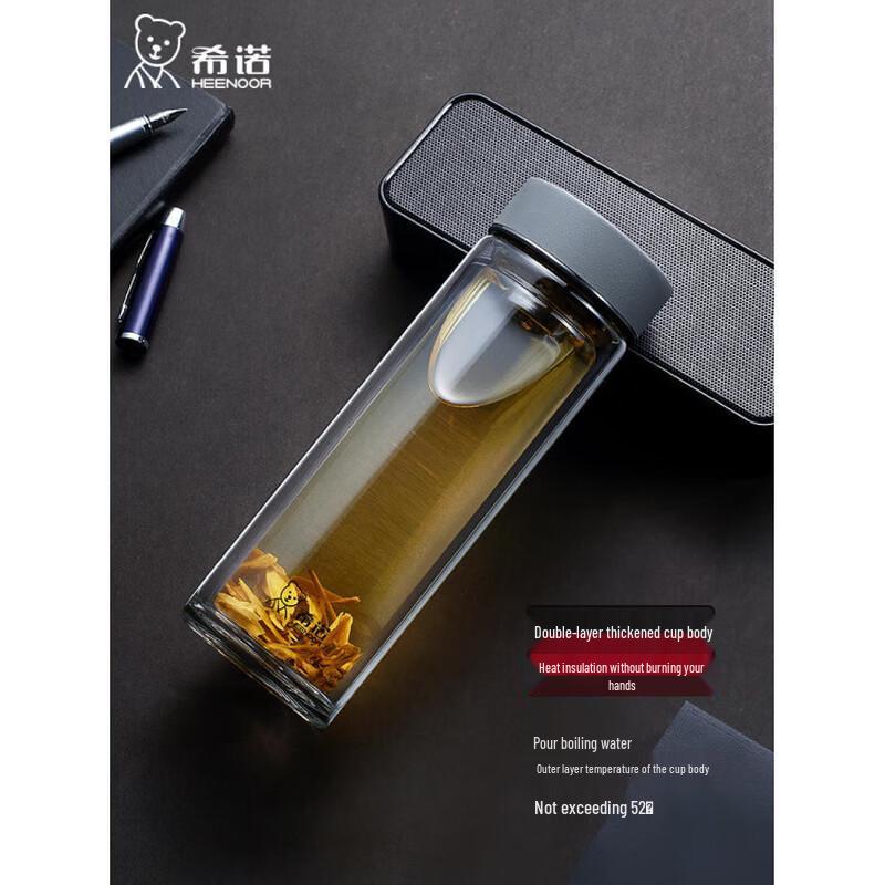 Двухслойный стеклянный стакан Heenoor XN-6781 220ml