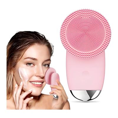Spazzola in Silicone per la Pulizia del Viso Elettrica Scrubber Viso Massaggiatore Vibrazione Sonica Impermeabile Strumento per la Cura della Pelle per la Pulizia dei Pori