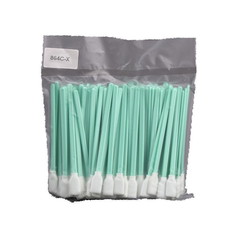 High-Density Dust-Free Cleaning Sponge Swabs - Single-Sided, Single-Layer