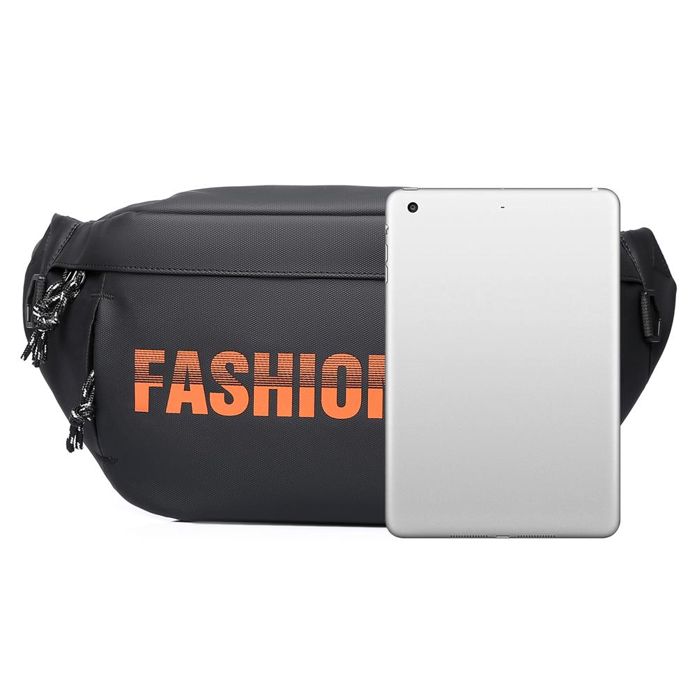 New functional trendy chest bag, large capacity trendy brand single shoulder crossbody bag, cycling functional bag