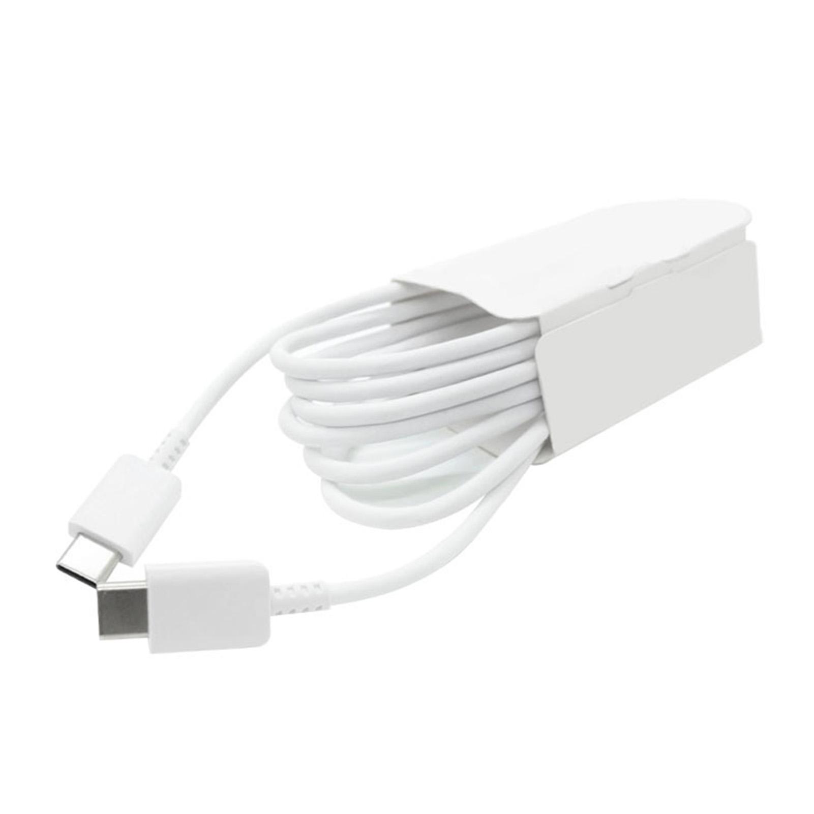 

Type C to Type C Cable PD Fast Charging Flexible Type C Data Cord for Android for Note 10 Phone белый