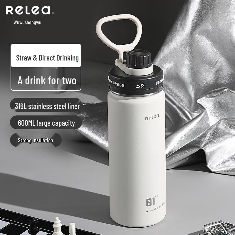 Wushengwu Light Cool 600ml Dual-Drink Thermos