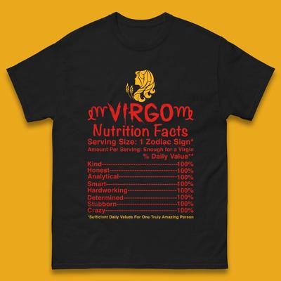 Jungfrau Nährwertangaben Herren T-Shirt Damen Oberteile T-Shirts