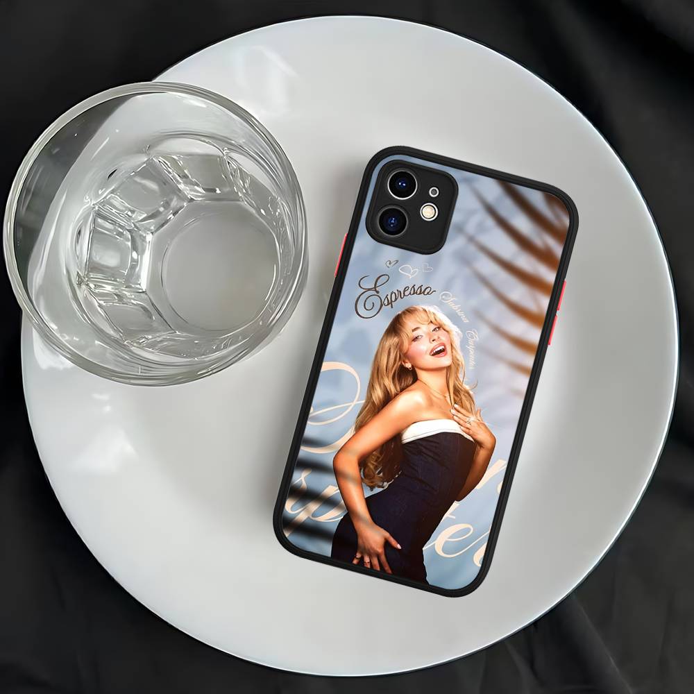 Singer S-Sabrina C-Carpenter For IPhone 16 13 15 11 12 14 Pro Max 15 16 Plus X XS MAX Matte Phone Cover