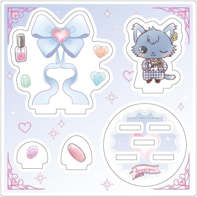 Jewelpet 08 Dian [Graf Art Illustration] Acrylic Stand Plate, Die-Cut, Stand-Type Item, Graffiti-Style Design, Within 120x120mm
