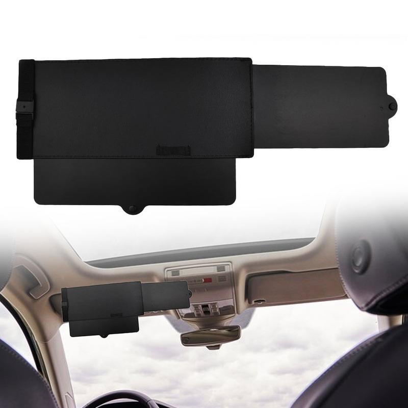 Sun Visor Extender for Cars Anti-Glare Front and Side Casement Shield Adjustable Extension for Truck Windshield Sun Protection