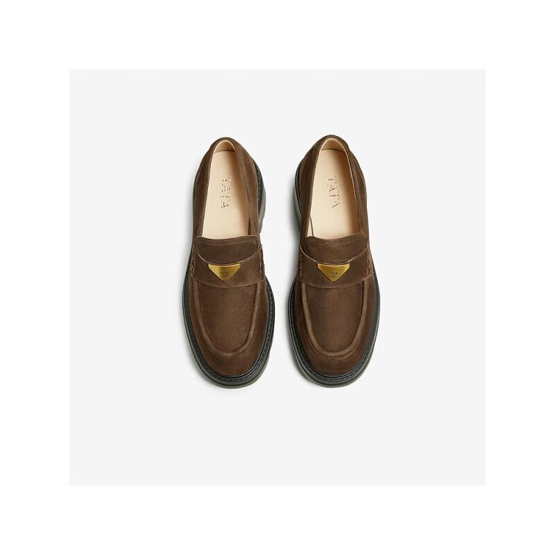 

TATA Women s Chunky Heel Loafers 38